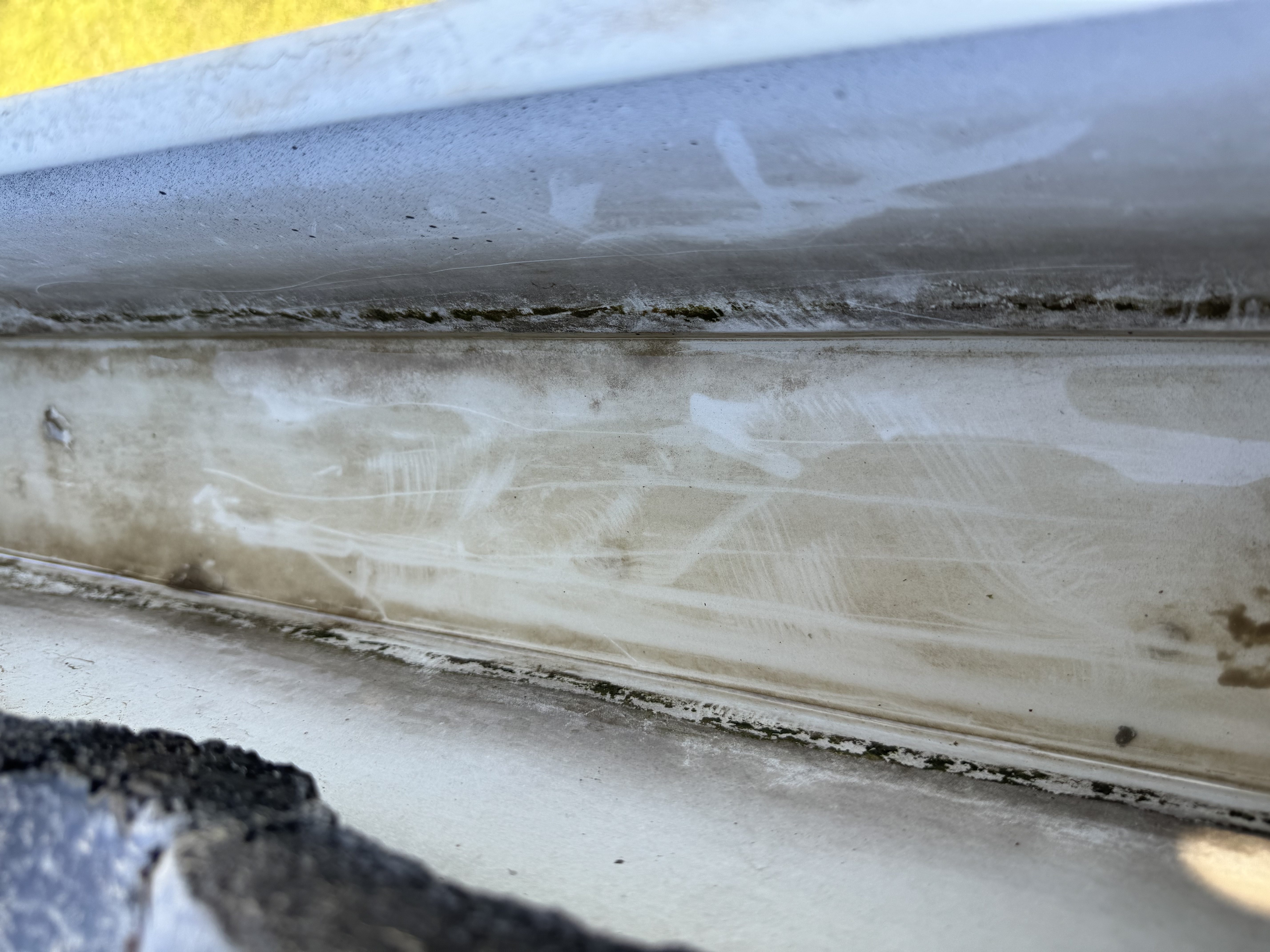 Gutter after cleaning